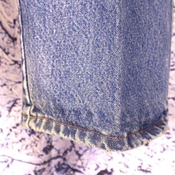 DISTRESSED JEANS 36x32 Armorex FR *FLAWED* Wide Leg Light Wash Acid Casual Denim - Picture 5 of 13